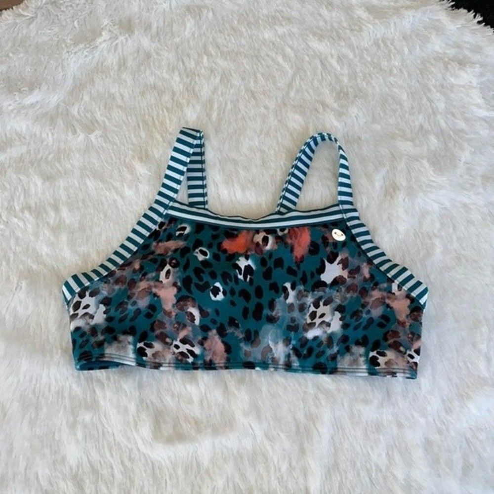 Roxy Kids Sz 16 Island Trip Crop Top Bikini